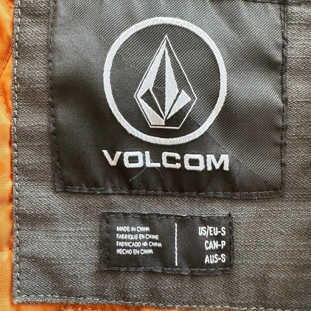 Men's Grey and Rust Volcom Jacket size small - Picture 3 of 8